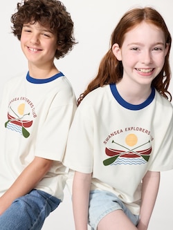 AIRism Cotton Graphic Crew Neck T-Shirt