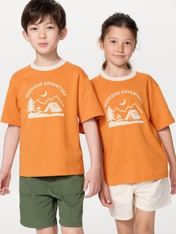 AIRism Cotton Graphic Crew Neck T-Shirt