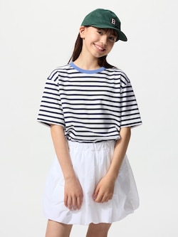 AIRism Cotton Crew Neck T-shirt | Stripe