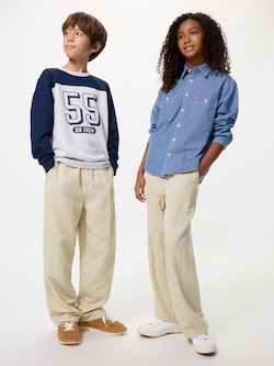 Linen Blend Wide Easy Pants