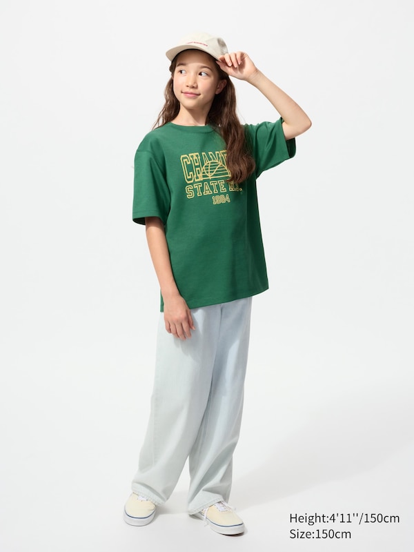 AIRism Cotton Graphic Crew Neck T-Shirt