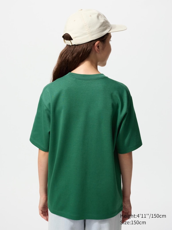 AIRism Cotton Graphic Crew Neck T-Shirt