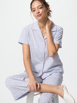 AIRism Cotton Pajamas | Short Sleeve | Print