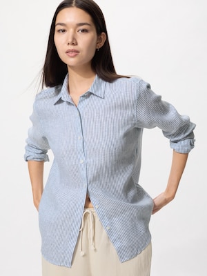 Premium Linen Shirt | Long Sleeve | Stripe