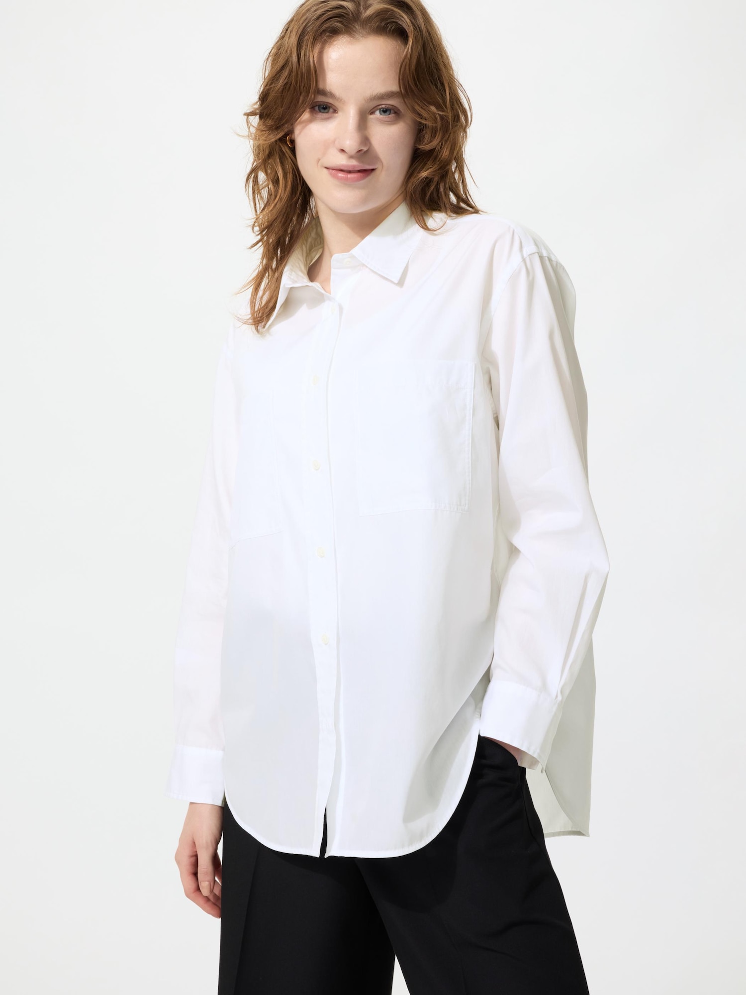Cotton Oversized Shirt | Long Sleeve
