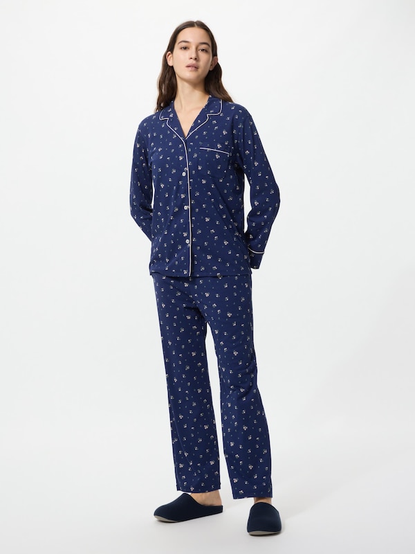AIRism Cotton Pajamas | Long Sleeve | Flower
