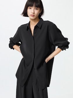 Drape Long Shirt | Long Sleeve