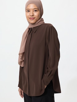 Drape Long Shirt | Long Sleeve