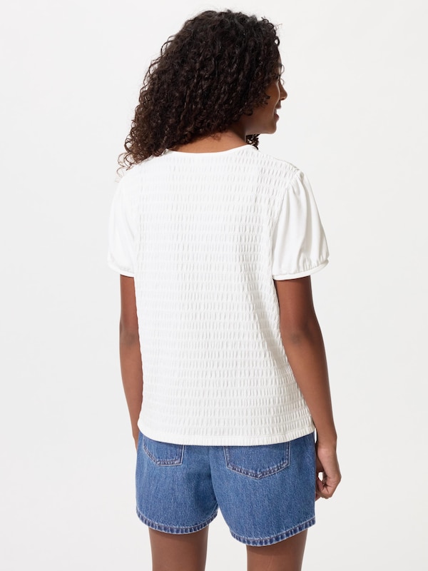 GIRLS Puff Sleeve T-Shirt | Shirring