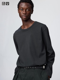 Washed Cotton Crew Neck T-Shirt
