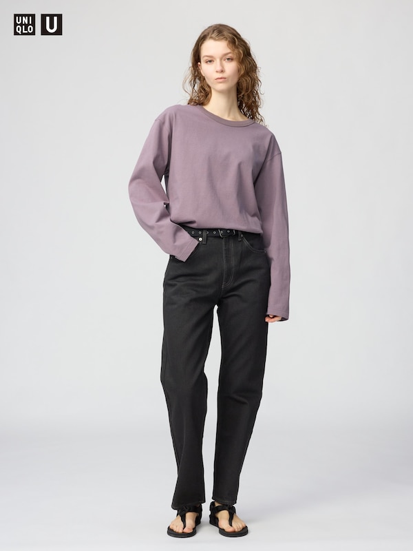 Washed Cotton Crew Neck T-Shirt