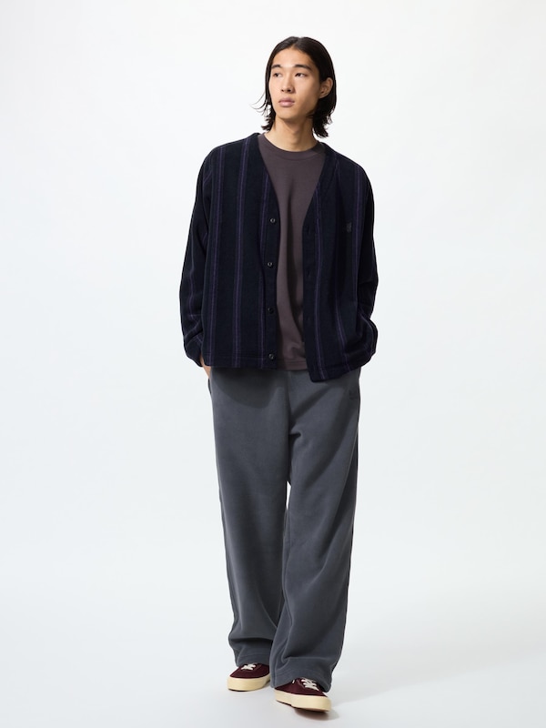 Fleece Oversized Cardigan | Print