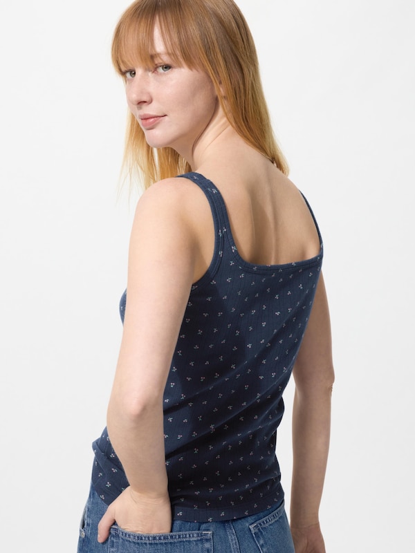 Pointelle Tank Top | Printed