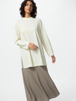 AIRism Cotton Relaxed Long T-shirt | Long Sleeve