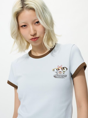 Cheerful Characters Mini UT (Short Sleeve Graphic T-Shirt) | The Powerpuff Girls