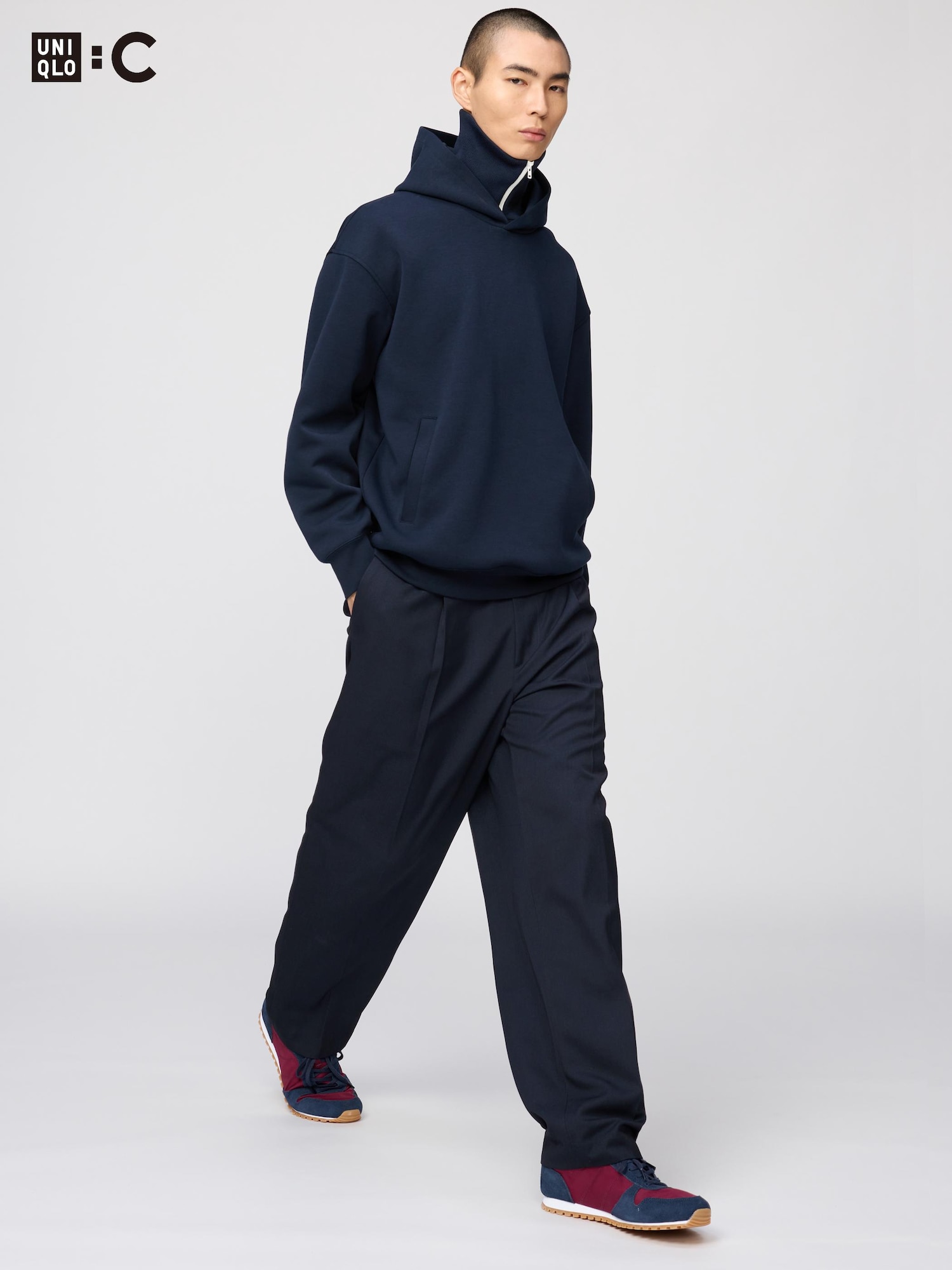 Pleated Wide Tapered Pants