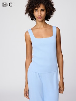 3D Knit Ribbed Sweater | Sleeveless