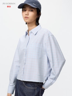 Oxford Boxy Shirt | Long Sleeve | Check