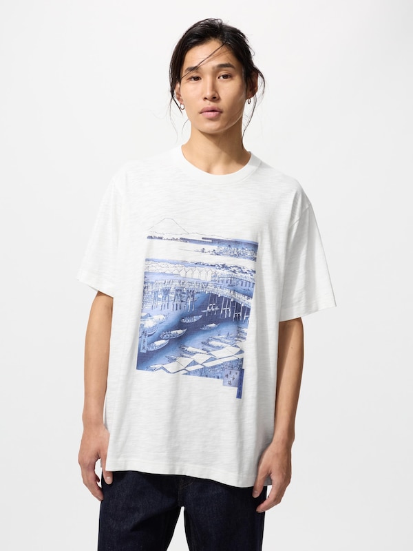 Ukiyo-e Blue UT (Short Sleeve Graphic T-Shirt)