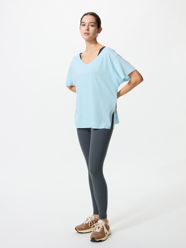 AIRism Relaxed V Neck T-shirt | 2 Way