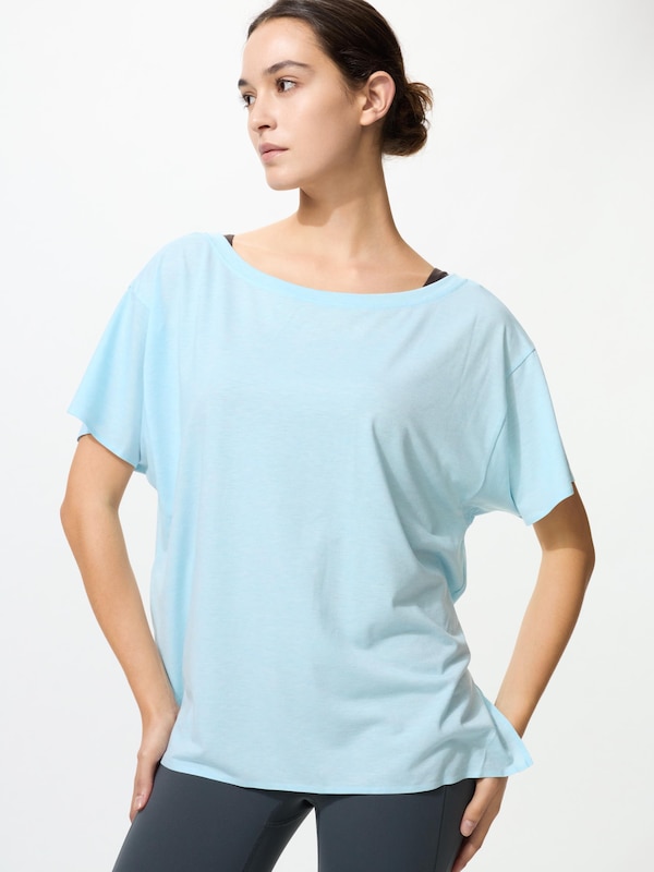 AIRism Relaxed V Neck T-shirt | 2 Way