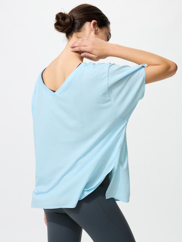 AIRism Relaxed V Neck T-shirt | 2 Way