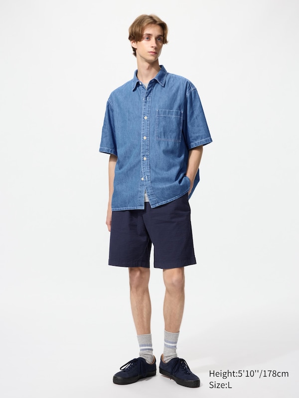 Denim Over Shirt | Short Sleeve