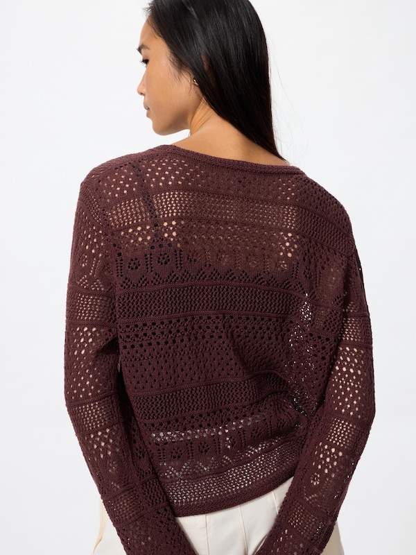 Crochet V Neck Cardigan