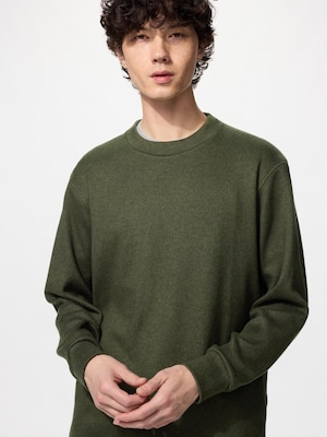 Soft Knitted Fleece Crew Neck T-shirt | Long Sleeve