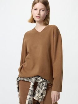 Washable Knit V Neck Sweater
