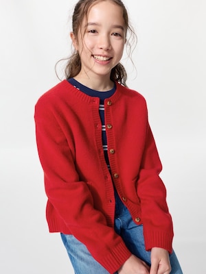 GIRLS Souffle Yarn Cardigan