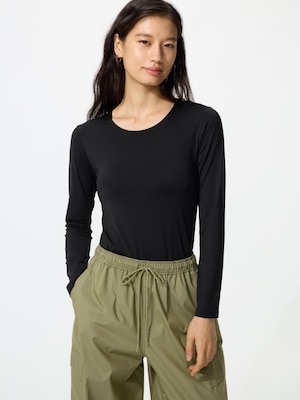 AIRism UV Protection Crew Neck T-Shirt |  Long Sleeve
