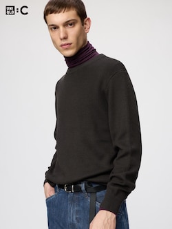 Merino Blend Crew Neck Sweater