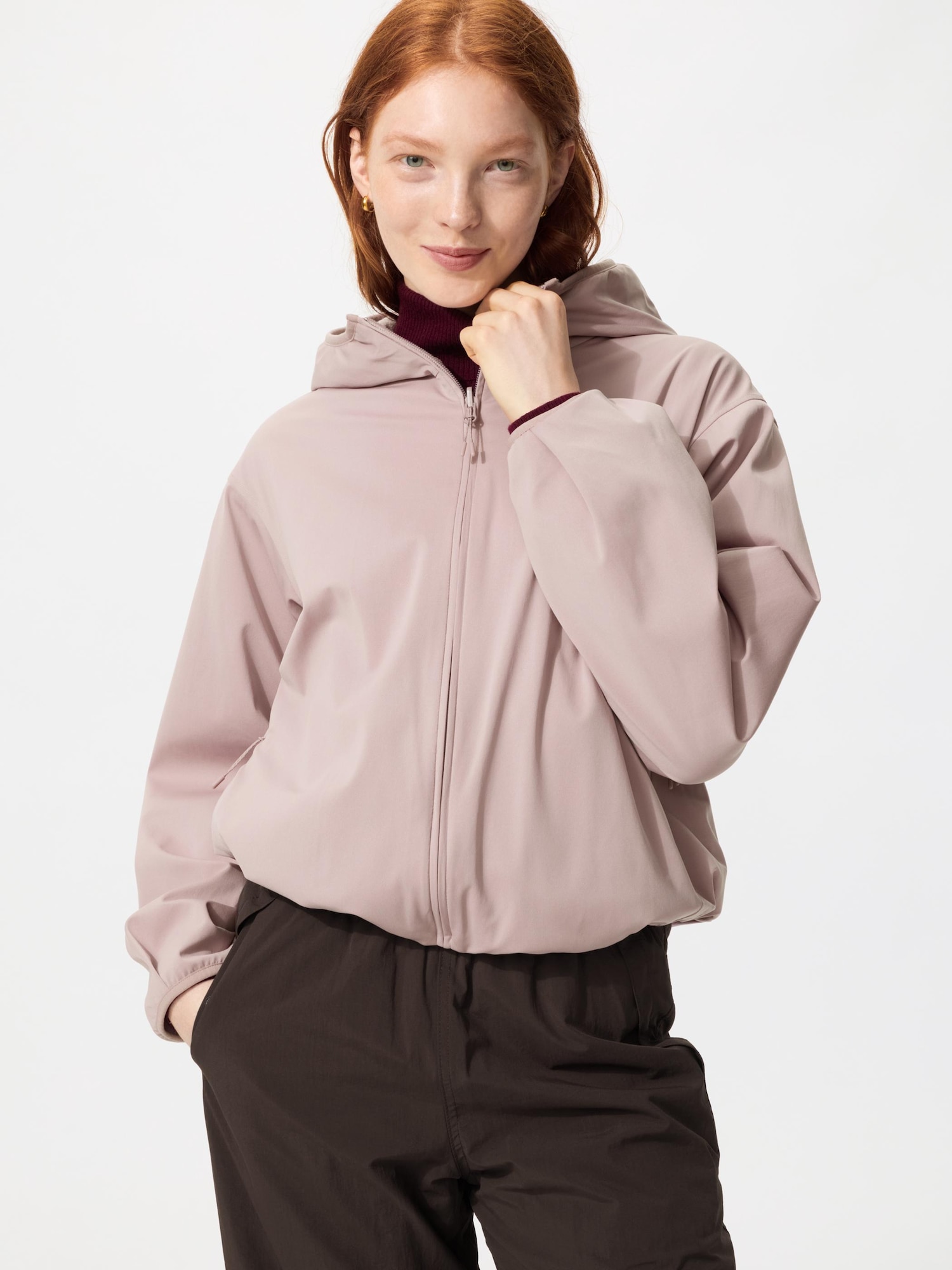 Windproof Fleece Reversible Full-Zip Hoodie