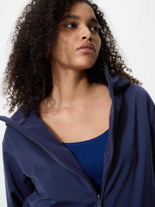 Windproof Fleece Reversible Full-Zip Hoodie
