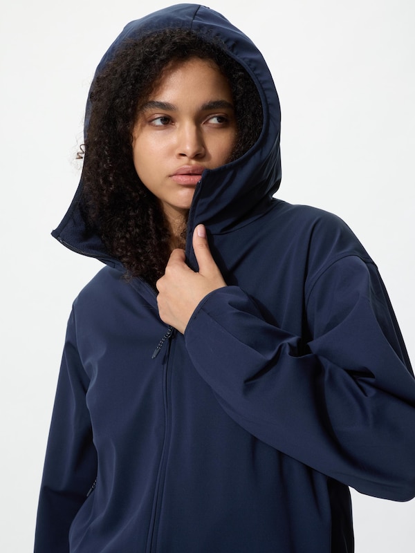 Windproof Fleece Reversible Full-Zip Hoodie