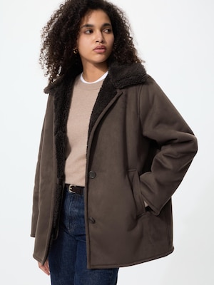 Faux Shearling Short Coat