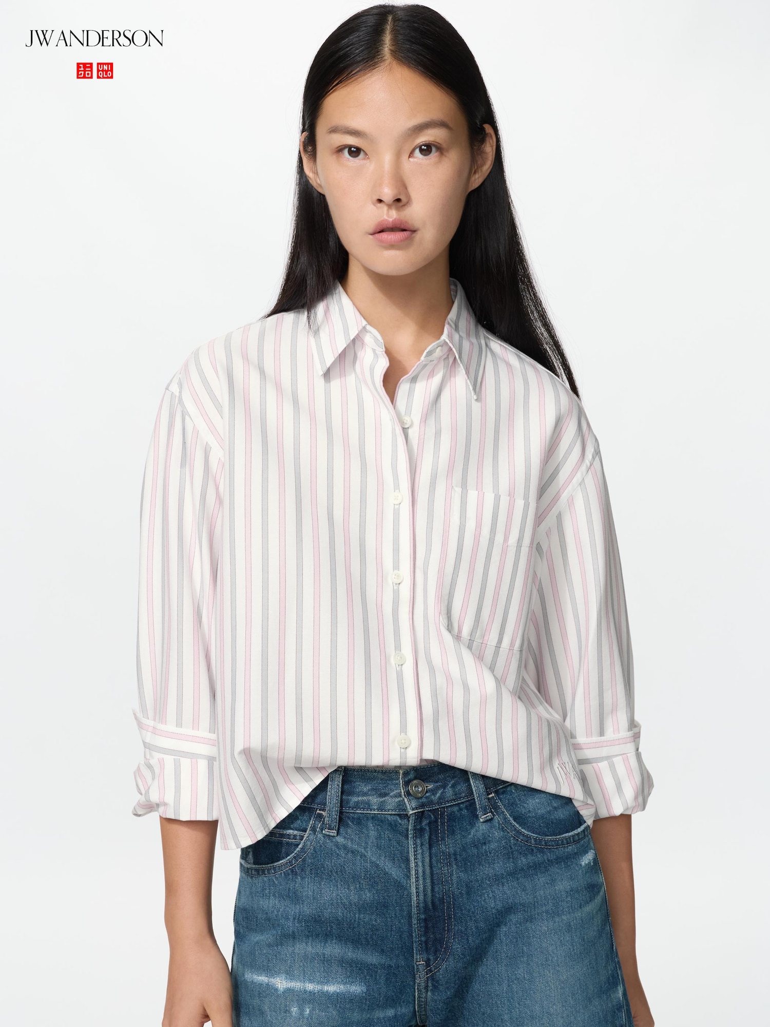 Oxford Boxy Shirt | Long Sleeve | Stripe