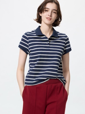 Pique Mini Polo Shirt | Stripe
