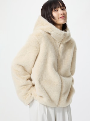 Faux Fur Hooded Jacket