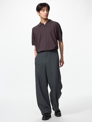 Brushed Jersey Barrel Leg Pants