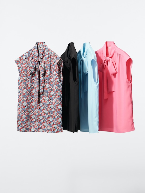 Bow Tie Blouse | Print