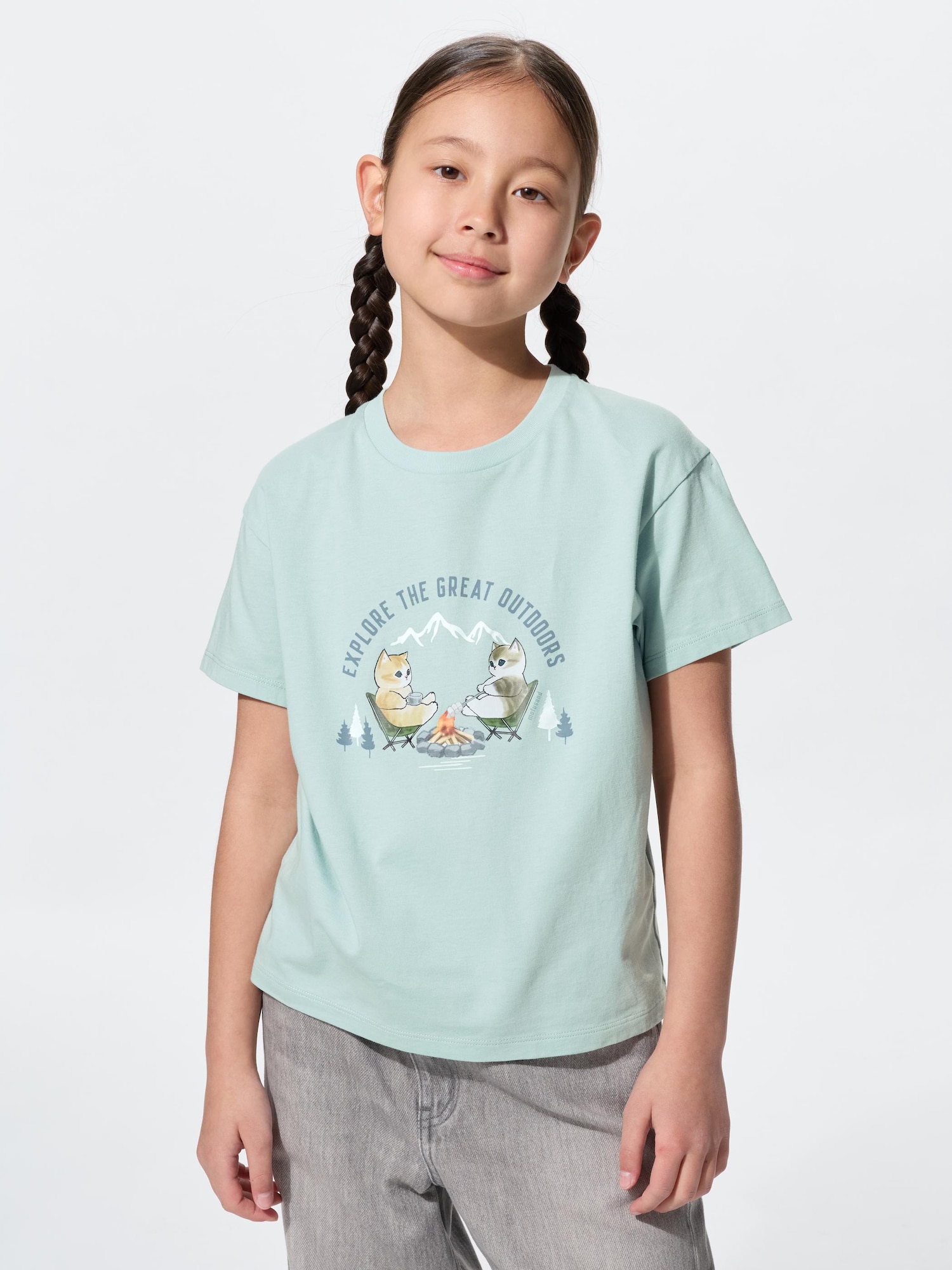 GIRLS Mofusand UT (Short Sleeve Graphic T-shirt)