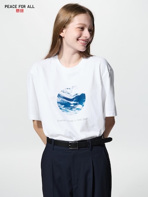 PEACE FOR ALL Short Sleeve Graphic T-shirt | Sou Fujimoto