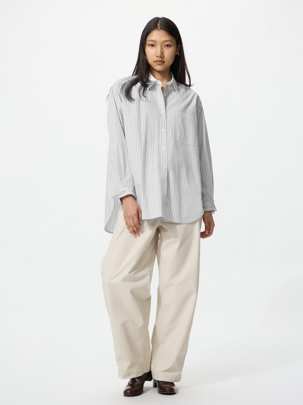 Cotton Oversized Shirt Long Sleeve