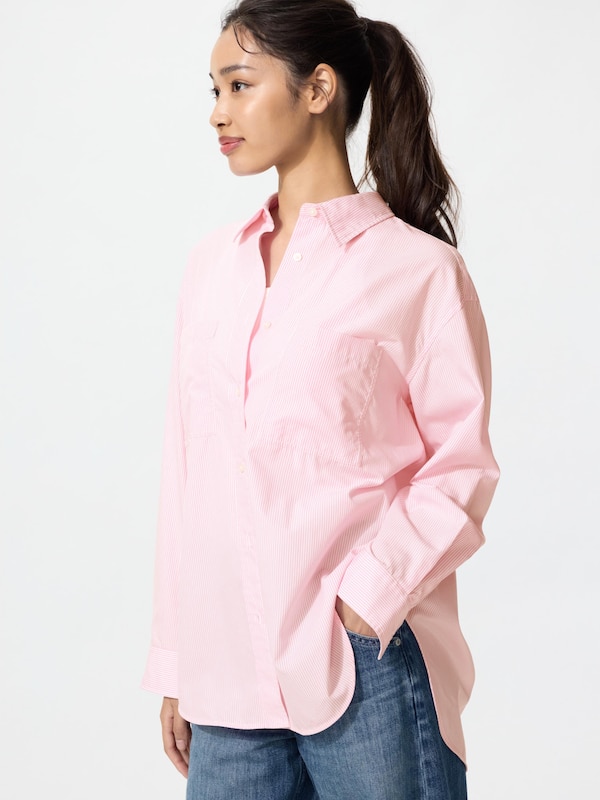 Cotton Oversized Shirt Long Sleeve