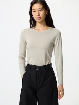 HEATTECH Crew Neck T-Shirt | Long Sleeve