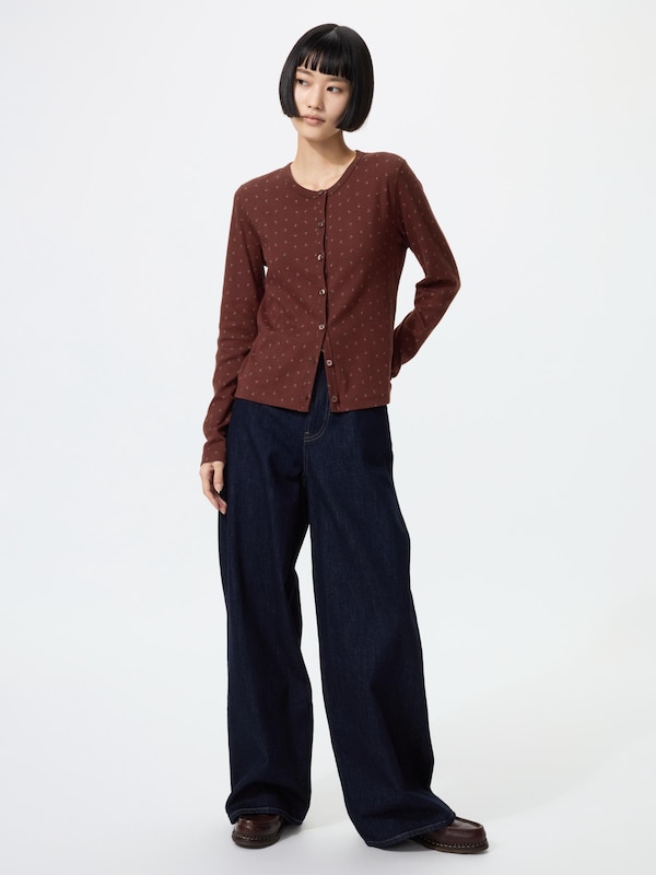 Pointelle Cardigan | Cherry