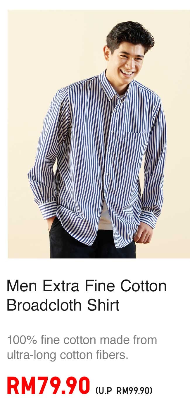 MEN EXTRA FINE COTTON BROADCLOTH SHIRT