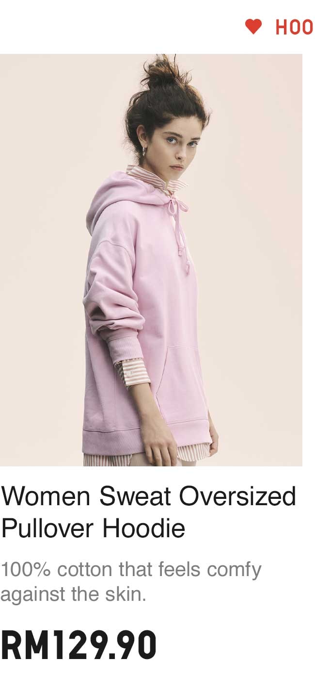 WOMEN SWEAT OVERSIZED PULLOVER HOODIE